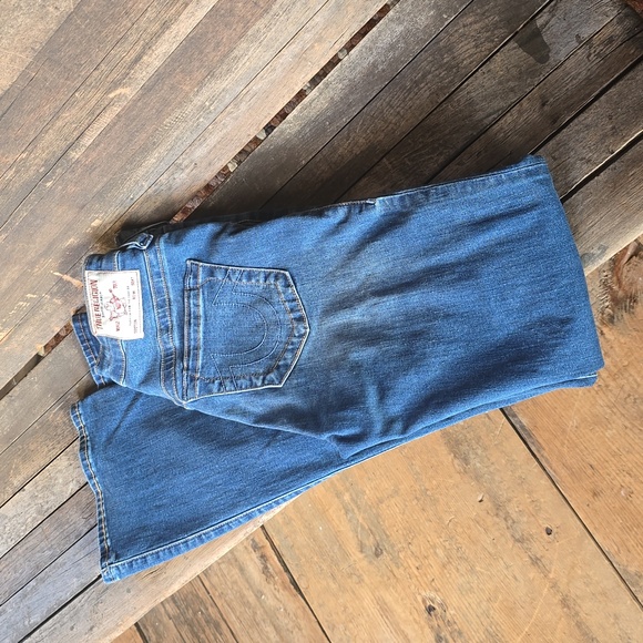 True Religion designer bootcut mid-rise jeans - Picture 2 of 8